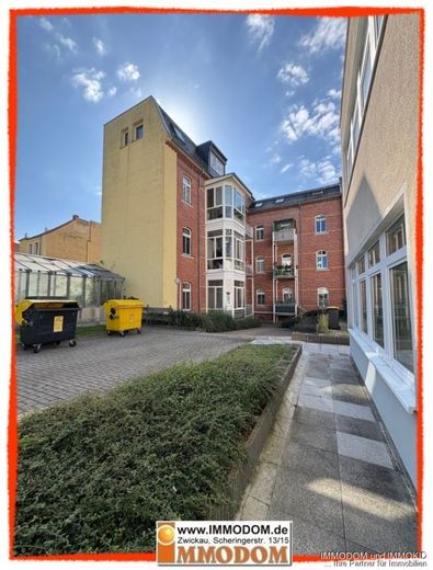 2-Zimmer-Wohnung in Zwickau, zentral und schön gelegen, zu vermieten! – Hausansicht/Rückseite