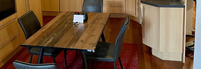 offene Küche u. Essbereich