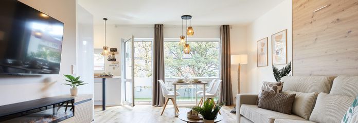 Top renoviertes und vollständig eingerichtetes Apartment in bester Schwabinger Lage - provisionsfrei – Wohnraum
