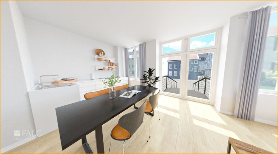 Exklusive sanierte Maisonette-Wohnung mit riesiger Dachterrasse! – Essbereich