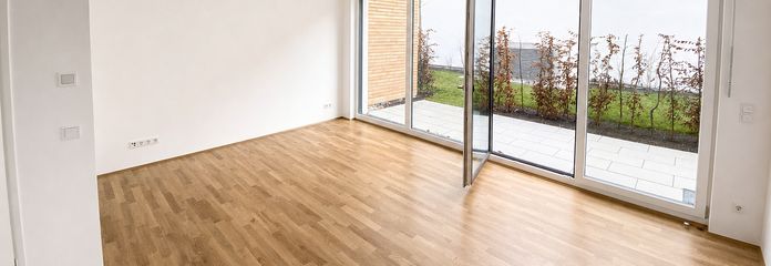Nowoczesne 2-pokojowe mieszkanie z tarasem w Norymberdze-Seeleinsbühl, bezpośrednio przy granicy z Gostenhof – Wohnbereich