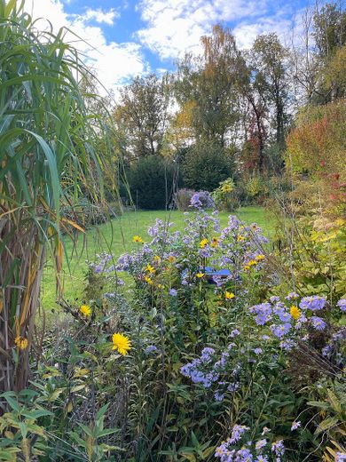 Großzügiges Einfamilienhaus mit Traumgrundstück und Taunusblick – Garten Waldblick