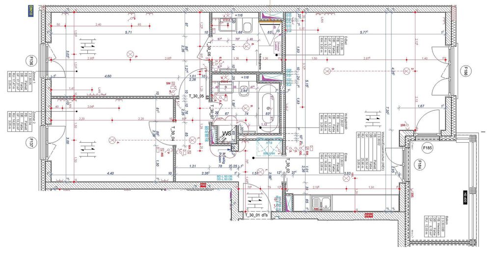 realer Grundriss mit Maßen