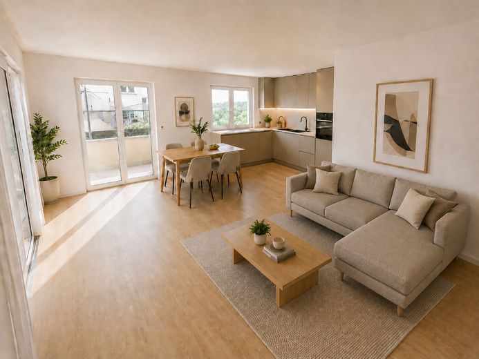 Moderne 2-Zimmer-Wohnung mit Balkon und großem Garten | KfW 40 QNG | Erstbezug – Foto 2