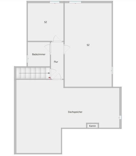 Großzügiges Einfamilienhaus mit Einliegerwohnung auf weitläufigem Eckgrundstück – Grundriss Dachgeschoss