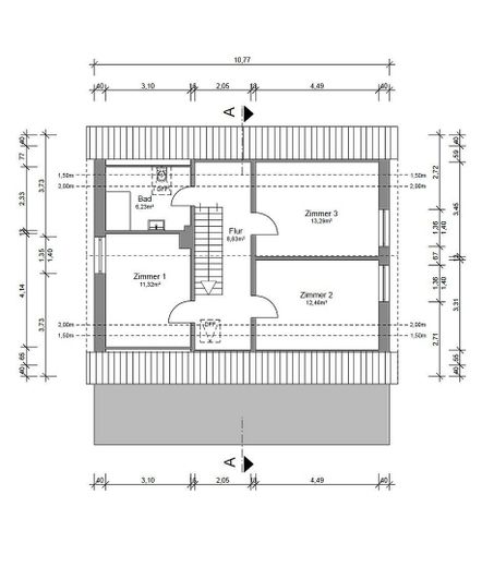 Modernisiertes Einfamilienhaus mit großzügigem Anbau und Südgarten – Obergeschoss