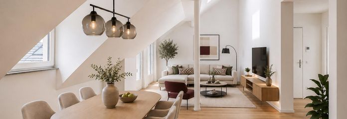 *KURZFRISTIG BEZUGSFERTIG* 3,5-ZIMMER-WOHNUNG MIT LOFT-CHARAKTER, GESCHÜTZTER DACHTERRASSE + BALKON