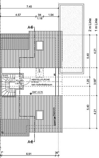 Hochwertige DHH mit Südgarten, PV, Wohnraumlüftung, 2 Wallboxen & ausgebautem Dachgeschoss – Grundriss DG