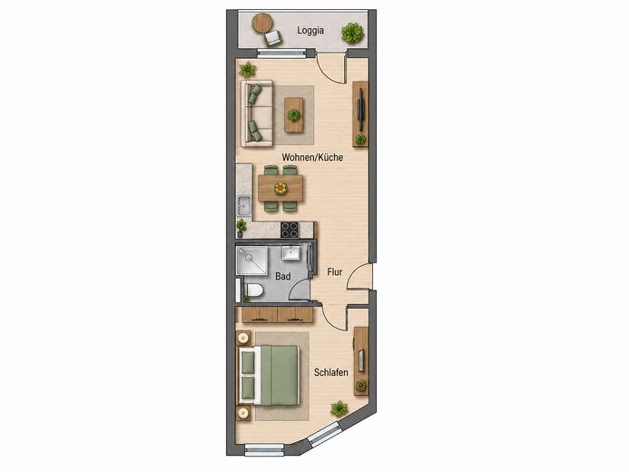 Alexanderplatz: Ruhige, möblierte 2-Zimmer-Neubauwohnung mit Tiefgarage und Doorman-Service – Foto 15