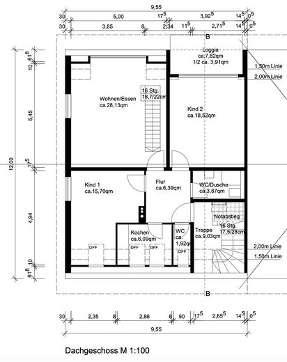 Grundriss Dachgeschoß