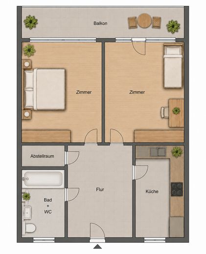 2 Zi Wohnung Heumaden – फोटो 9