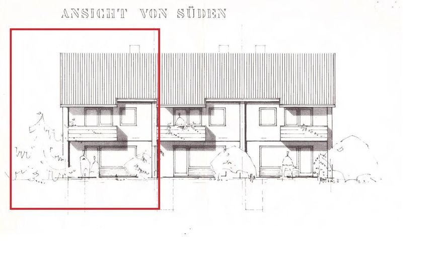 Platz für die ganze Familie: 5-Zimmer-Reiheneckhaus in zentraler Lage von Schwabach – Ansicht von Süden