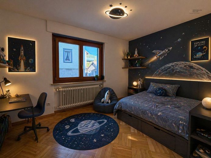 Haus im Haus- 6,5 Zimmer Wohnung in zentraler Lage – Jugendzimmer