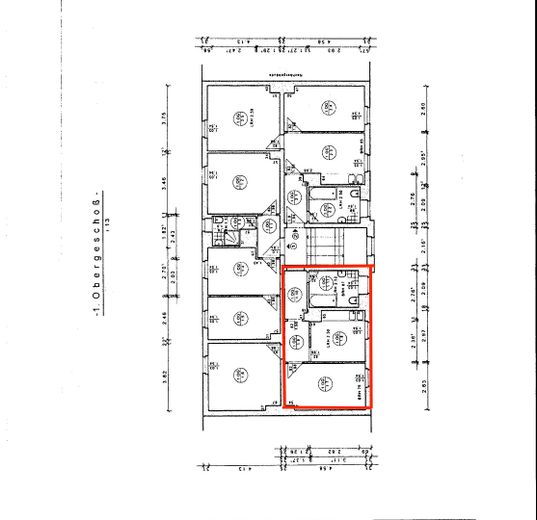 Grundriss (rot markiert)