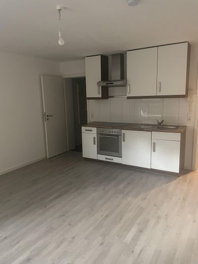 1 Zimmer mit EBK und kleiner Terrasse Nähe Uni und Hauptbahnhof – Küche