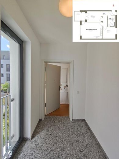 Construcción nueva 2025, sin comisión: 3 habitaciones, 74,43 m², balcón, ascensor - Berlín-Lichterfelde – Stufenlos bis zur Wohnungstür