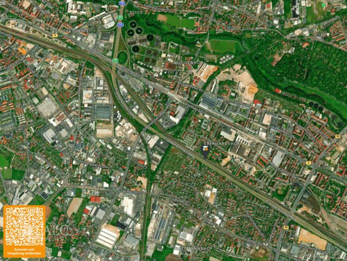 Kernsaniertes Reihenmittelhaus nahe U-Bahn in Nürnberg - voll vermietet &amp; renditestark – Makrolage