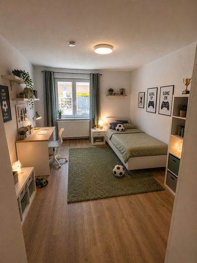 Erstbezug nach Kernsanierung- großzügige 4-Zimmer- Wohnung im Erdgeschoss – Zimmer KI-bearbeitet