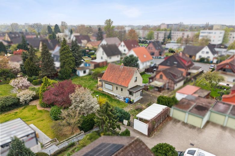 Bestlage - Grundstück mit Altbestand in Braunschweig / Schwarzer Berg - inkl. Baugenehmigung – Luftbild
