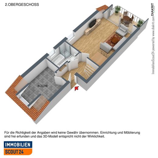H`rath-Straß,mod.Komf.-Mais-Whg.ruhig, Südbalkon, 2.OG – 2. OG