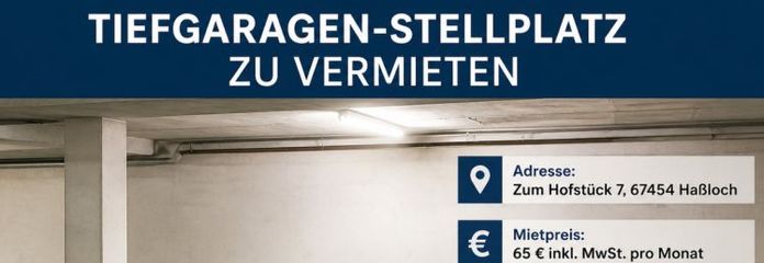 Posto auto in parcheggio sotterraneo a Haßloch