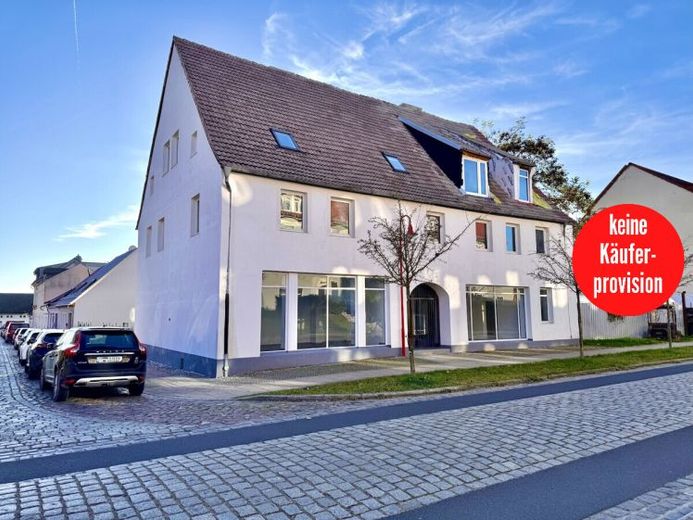 HORN IMMOBILIEN ++ Budynek mieszkalno-usługowy w Gartz (Oder) do dowolnej aranżacji – Zdjęcie 1