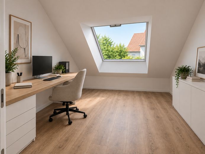 Billerbeck’in güzel bir konumunda KFW40 yeni çatı katı dairesi (ilk kullanım) – Büro / Gästezimmer