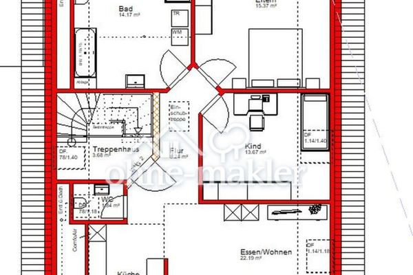 3-Zimmer-Wohnung Dachgeschoss