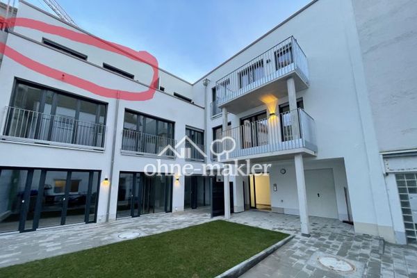 Nieuwbouwwoningen op een rustige locatie in het stadscentrum, Goethestraße. Inclusief keuken en internet