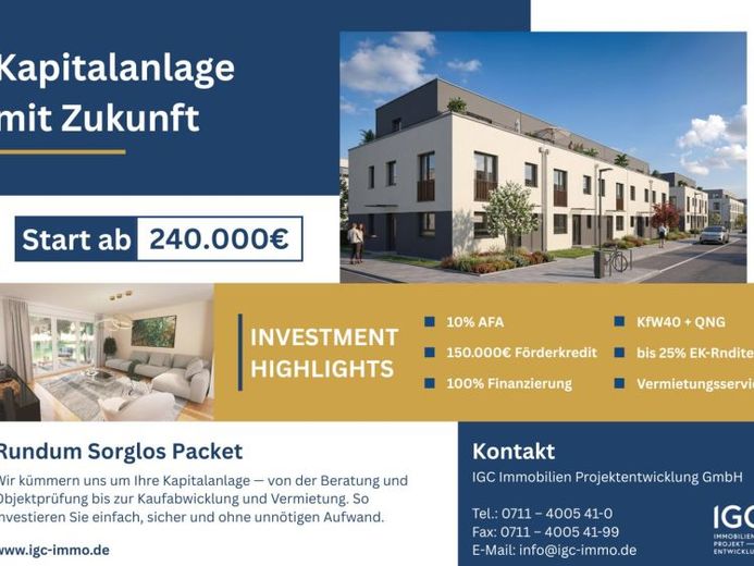 Für Kapitalanleger: Top Investment - QNG ETW in BaWü – Photo 1