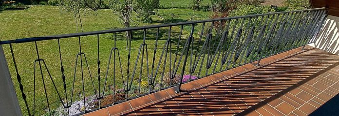 Aussicht vom Balkon im OG