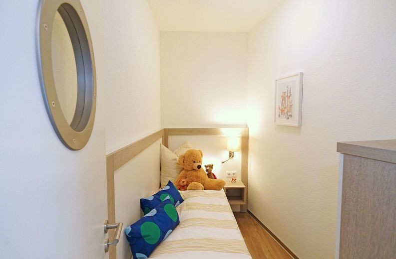 Стильна квартира для відпочинку «на Балтійському морі" – Schlafzimmer mit Einzelbett