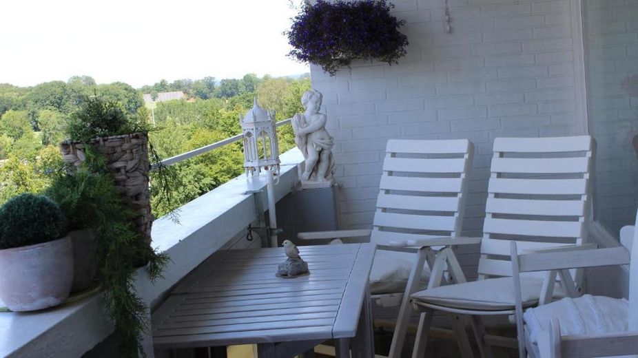 Blick vom Balkon