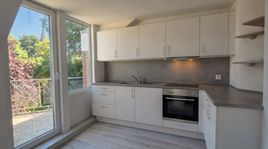Sunny maisonette apartment in Elstorf - green, quiet and central – "Küche Neu"