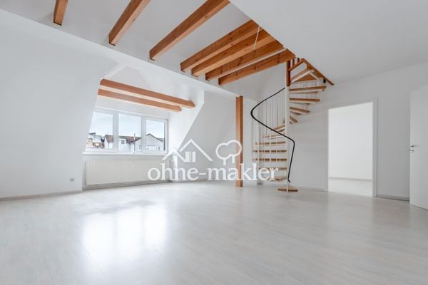 Loft-Feeling auf zwei Ebenen: Maisonette mit Galerie und Balkon mitten in Bensheim