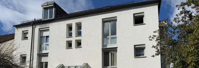 3-Zi-Gartenwohnung mit Terrasse und TG – ab sofort frei – Hausansicht