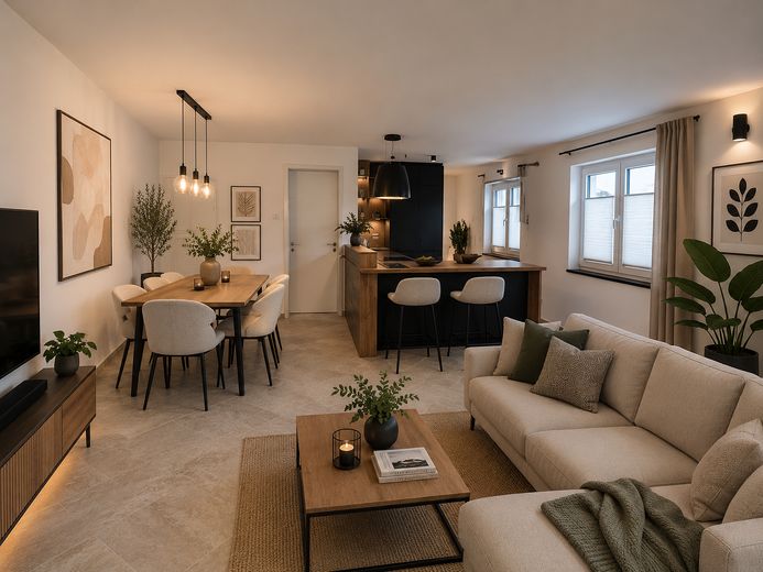 Modernes Wohnen auf 2 Ebenen – exklusive Maisonette mit Garten und Designküche – Foto 2