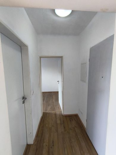 Luminoso appartamento di 2 locali a Speyer – Parzialmente arredato, cucina componibile e cantina – Flur - Blick Richtung Zimmer2