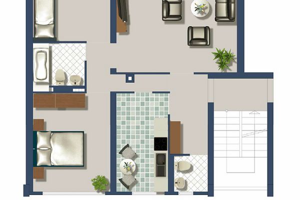 Verkaufe 3 Zimmerwohnung in 76189 KA-Oberreut