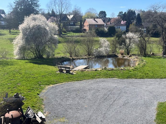 Aussicht aus Wintergarten