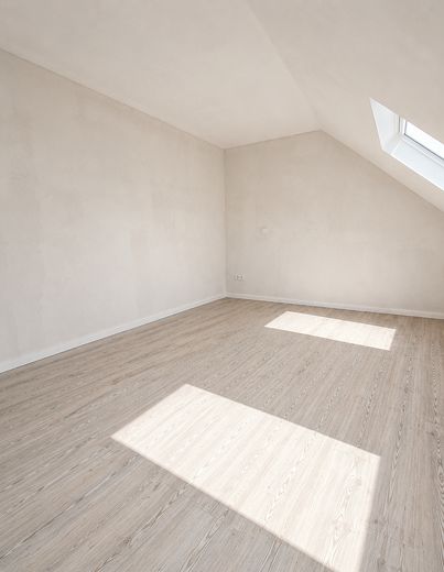 Provifrei! Erstbezug, 2 Zimmer Dachterrassenwohnung 0,76%KfW Darlehen inkl! – Großes Schlafzimmer