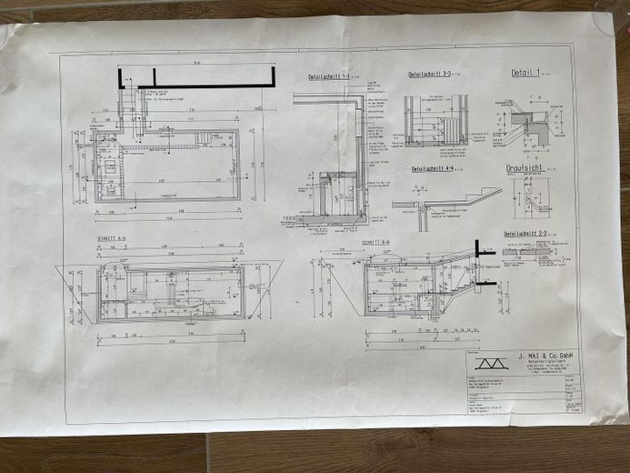 Pool-Bauplan