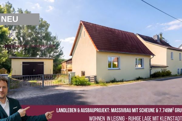 Bez prowizji dla kupujących:
 Dom z 5 pokojami na działce o powierzchni 7.749 m² 
w pobliżu Freiberger Mulde!
