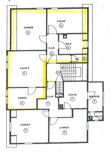 Charmante und charakteristische 3-Zimmer-Wohnung im Herzen von Esslingen am Neckar – Grundriss Wohnung
