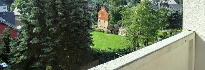 Elterlein: luminoso appartamento di 3 locali con ampio balcone e cucina componibile – Balkonausblick 