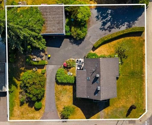Wohnen auf ca 1600m² - Einfamilienhaus mit zusätzlichem Baupotential – Vogelperspektive