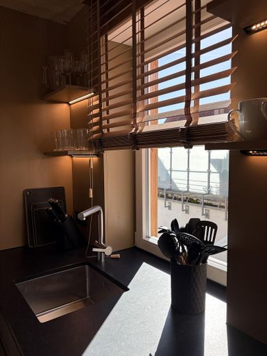 Komfort-Loft in Toplage mitten im Zentrum von Erlangen – Blick aus dem Küchenfenster