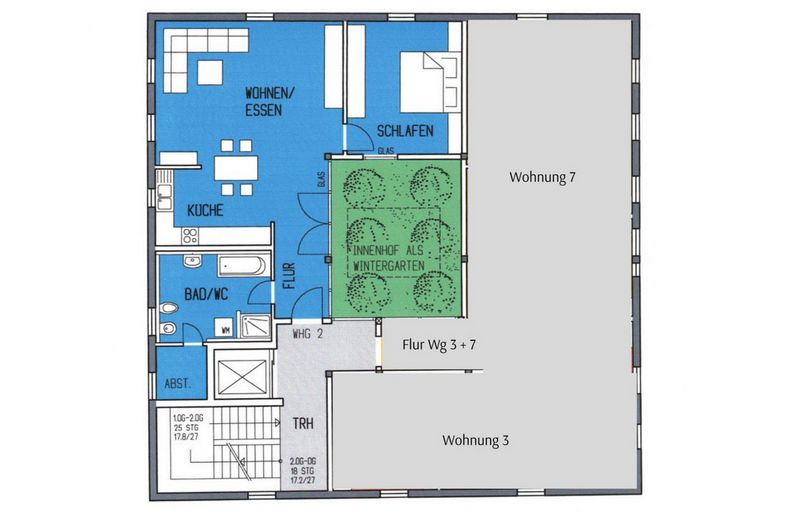 Grundriss Wohnung 2