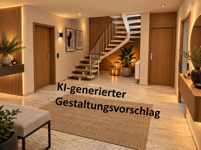 Maison d’architecte représentative dans un emplacement privilégié de Bad Nenndorf – KI-Vorschlag Flur unten