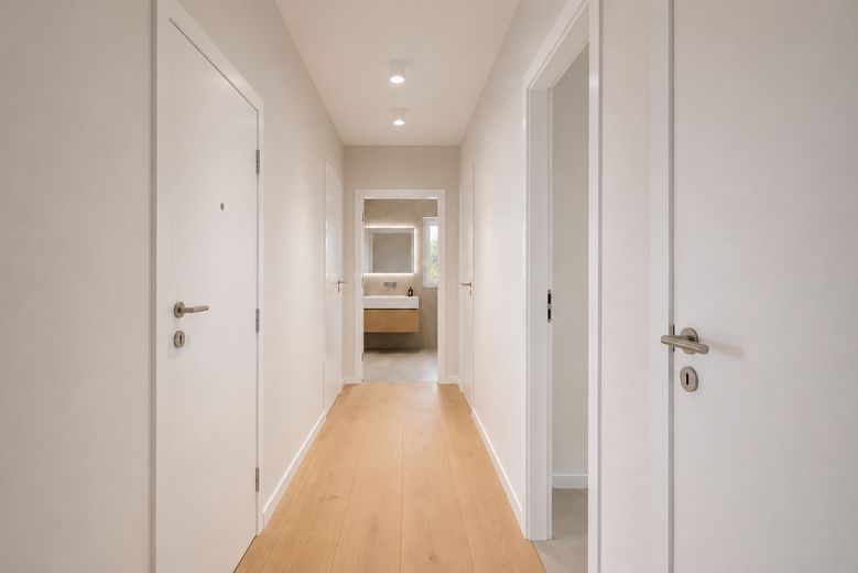 Wohnen über den Dingen – exklusives Penthouse mit Dachterrasse und traumhaftem Waldblick – Flur visualisiert